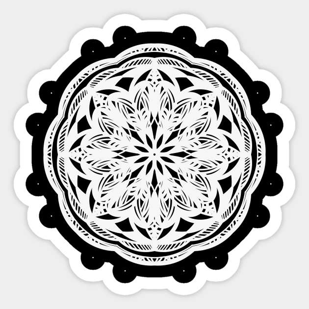 MANDALA MAGIC CIRCLE 049 Sticker by B&E